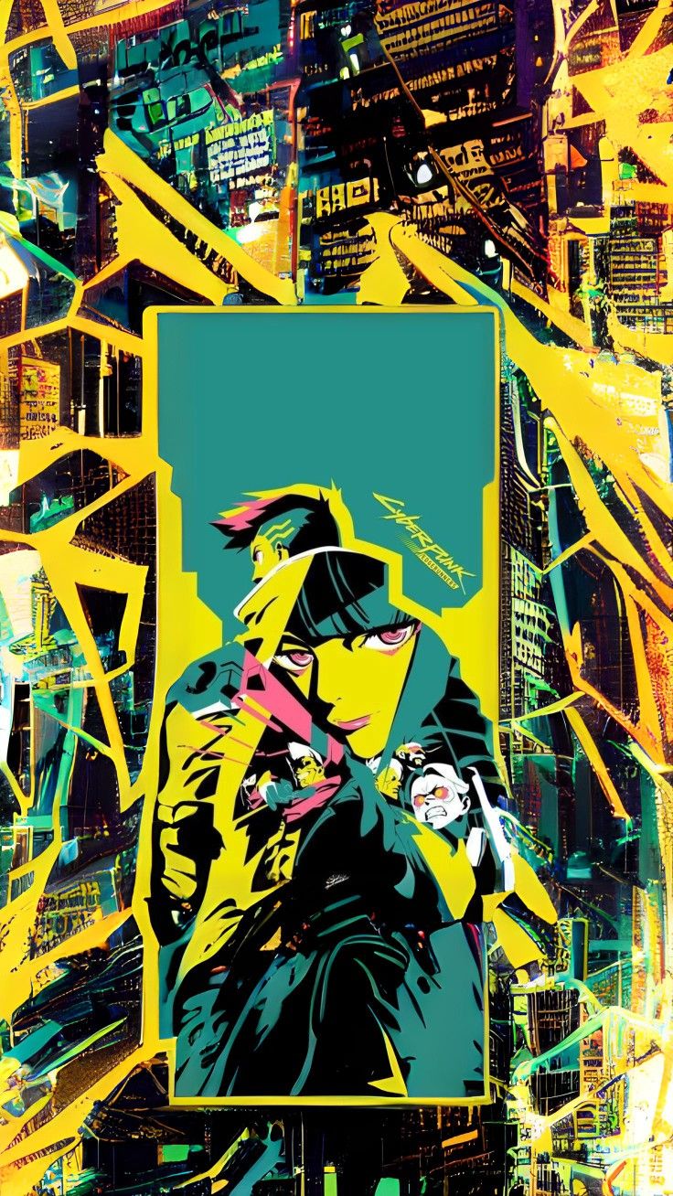 cyberpunk anime wallpaper