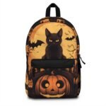 Fresh arrival! Behold the exceptional Halloween Black Cat Backpack, now availabl