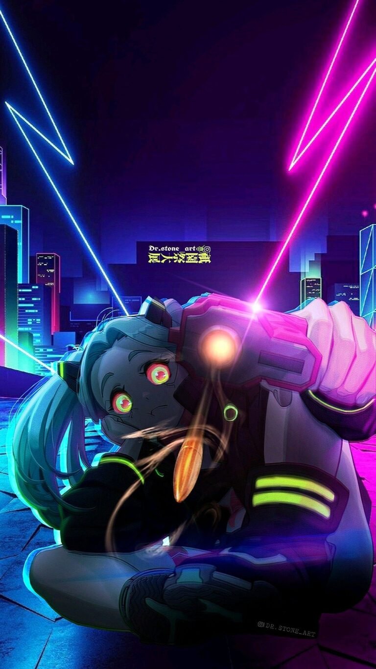 cyberpunk anime wallpaper