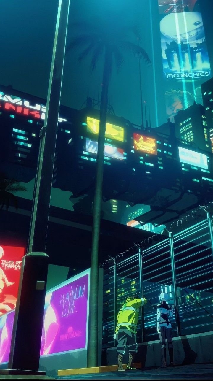 cyberpunk anime wallpaper