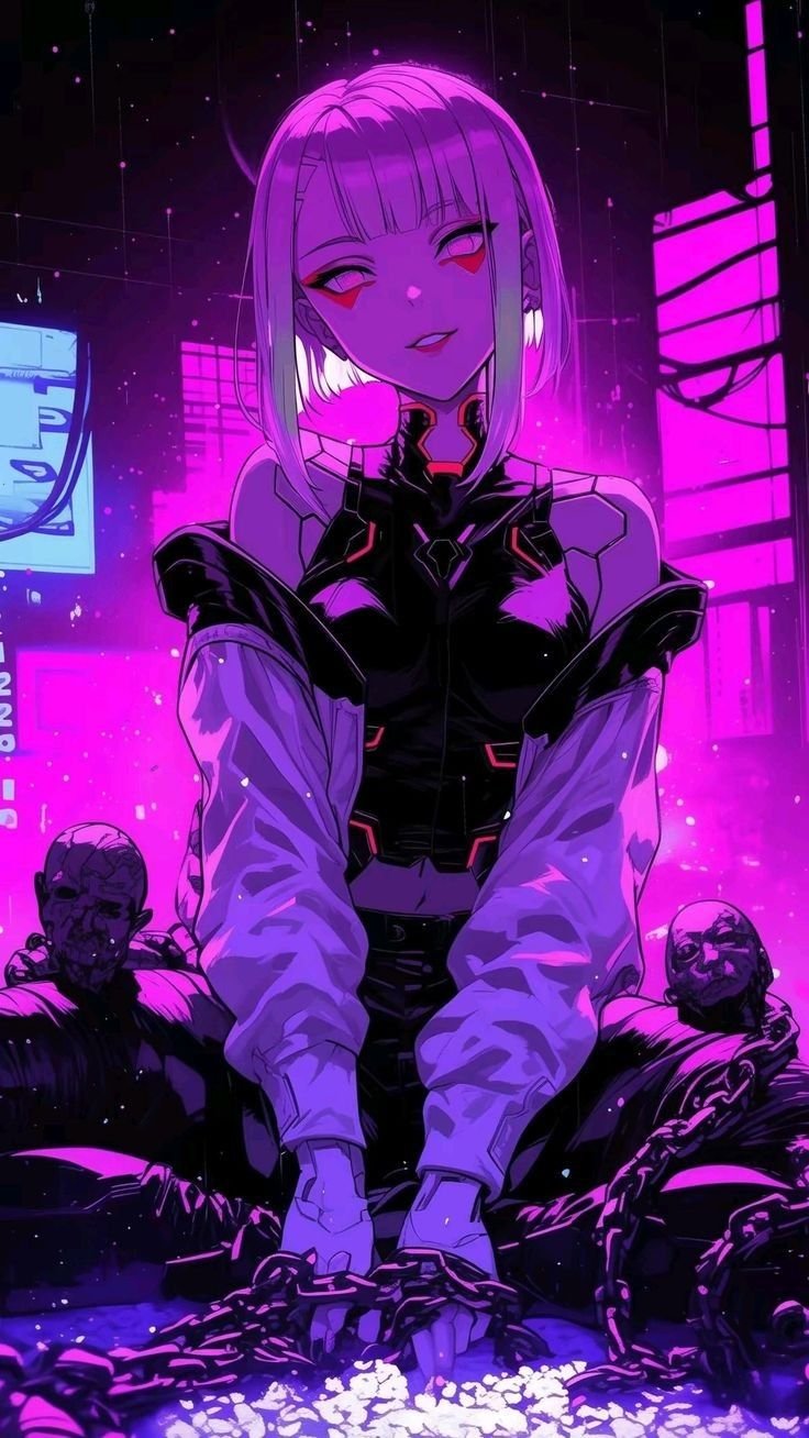 cyberpunk anime wallpaper
