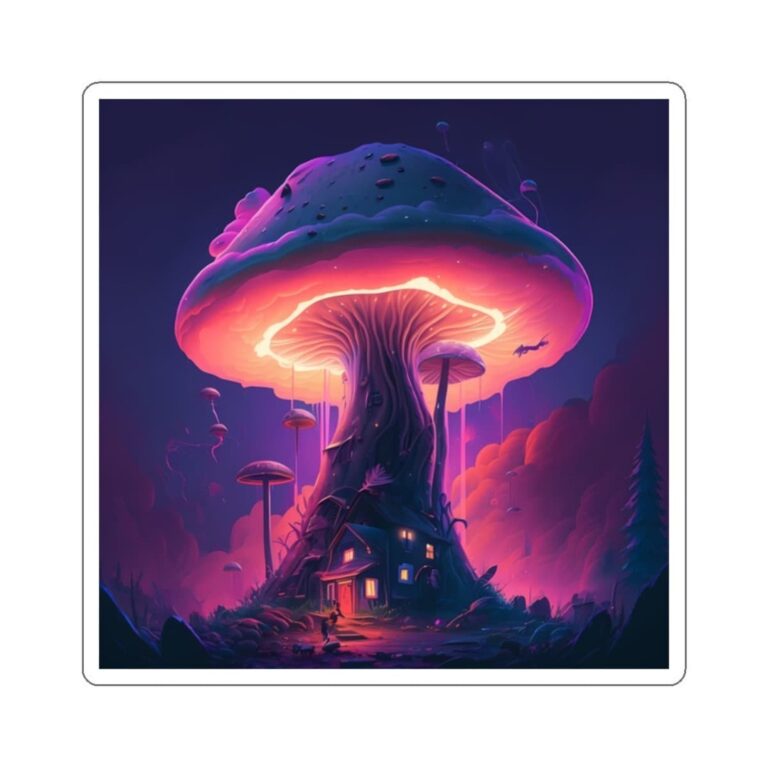 Hurry! Limited stock available. Giant Mushroom Home Kiss-Cut Stickers, exclusive