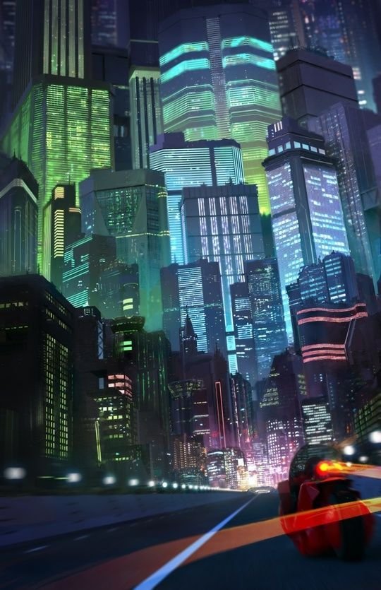 cyberpunk anime wallpaper