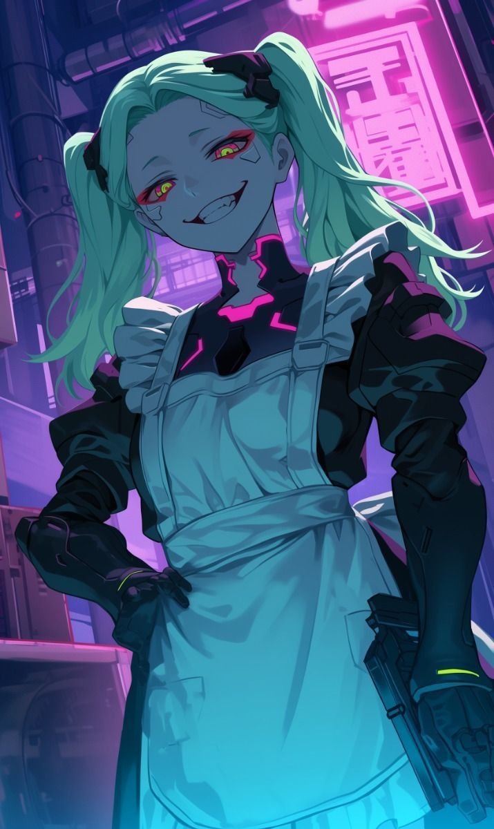 cyberpunk anime wallpaper