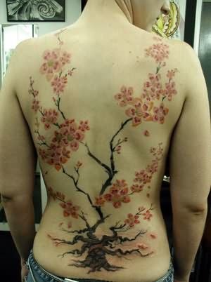 cherry blossom tattoos for women