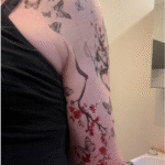 cherry blossom tattoos for women