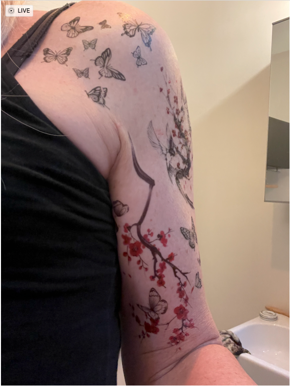 cherry blossom tattoos for women