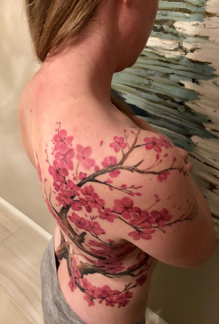 cherry blossom tattoos for women