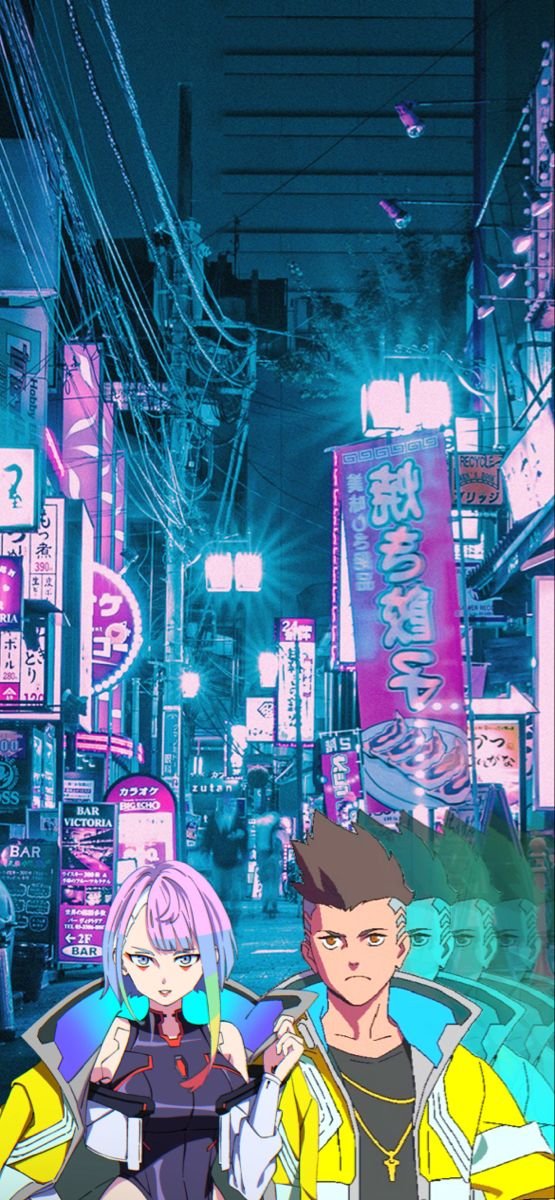 cyberpunk anime wallpaper