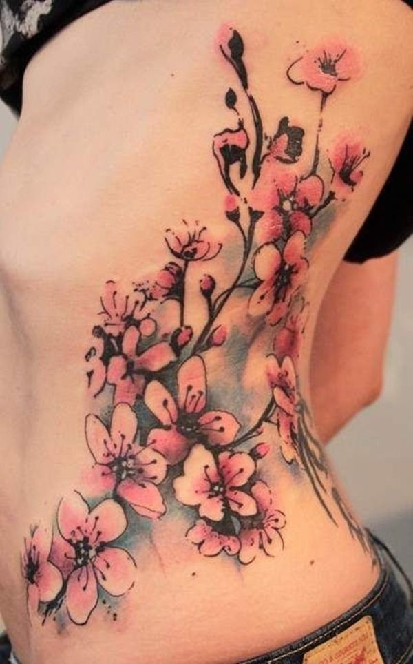 cherry blossom tattoos for women