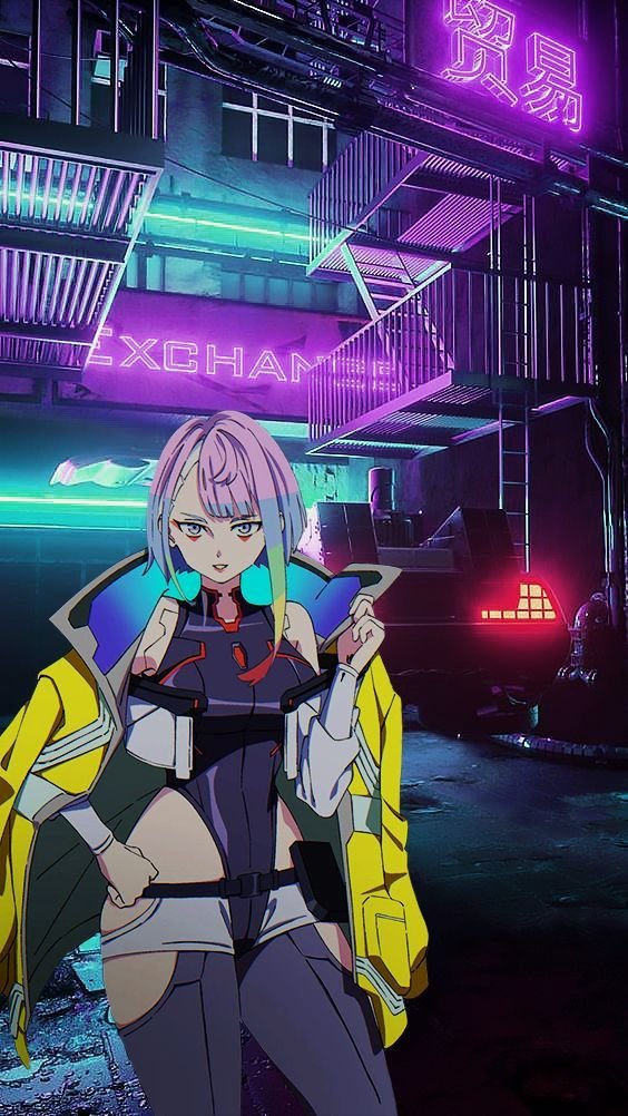 cyberpunk anime wallpaper