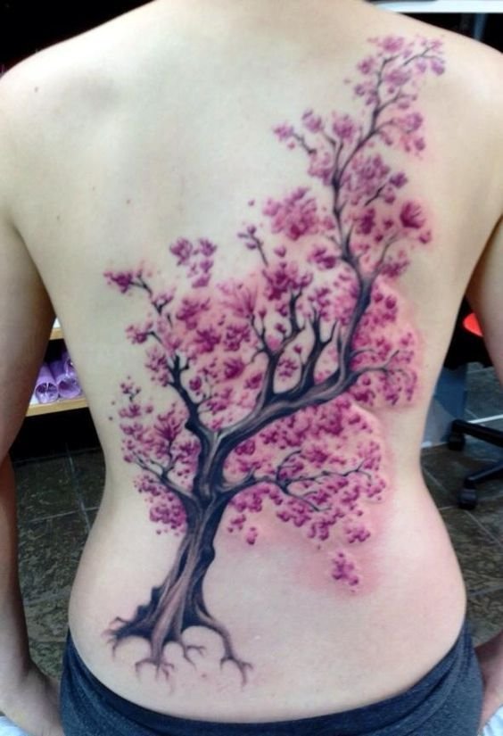 cherry blossom tattoos for women