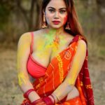 #happyholi #festivalofcolours #festival #festivalfashion #festivaloutfit #sareel...