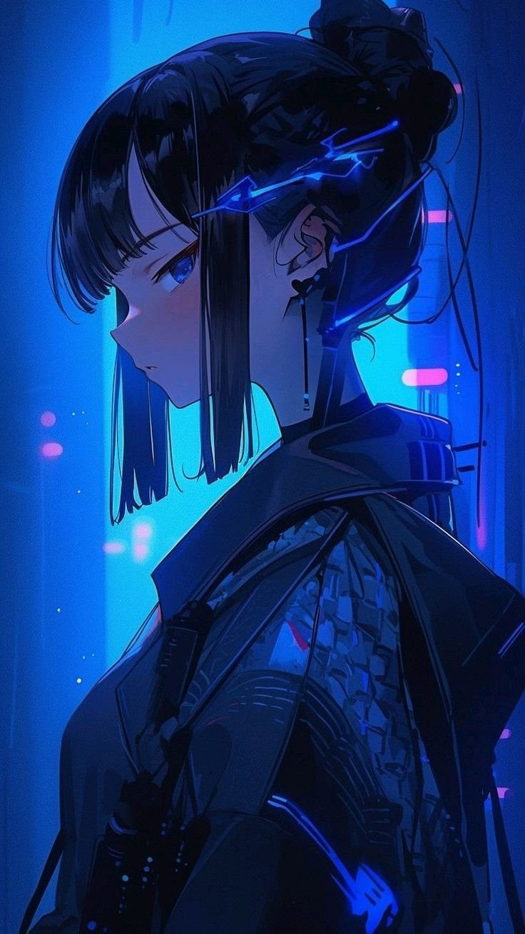 cyberpunk anime wallpaper