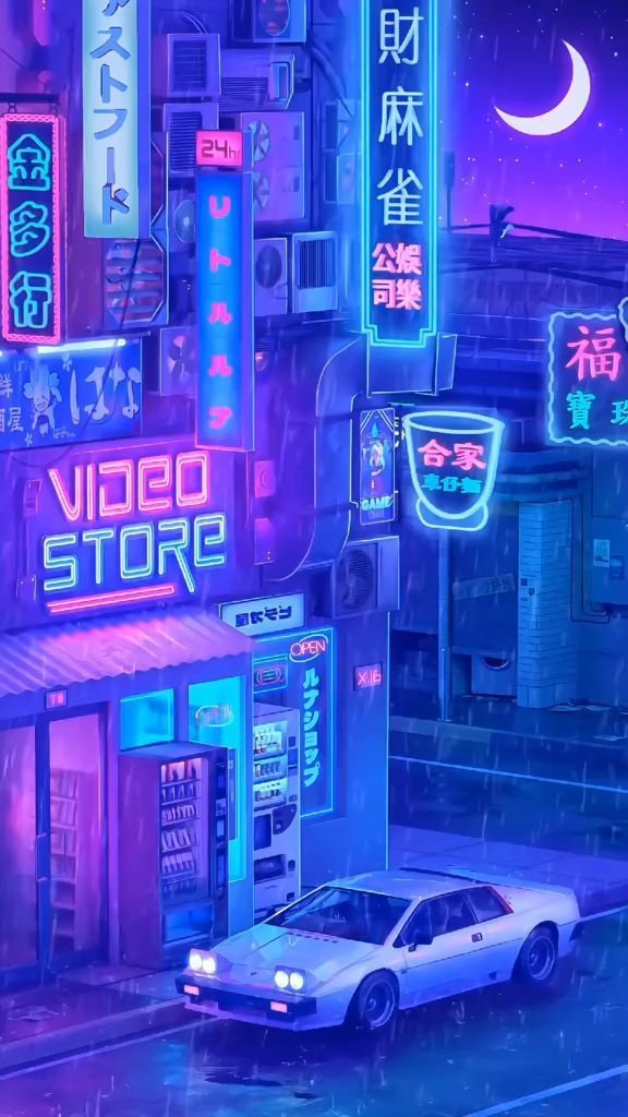 cyberpunk anime wallpaper