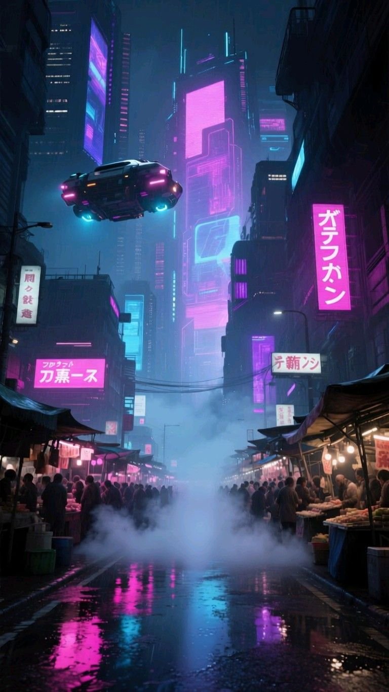 cyberpunk anime wallpaper