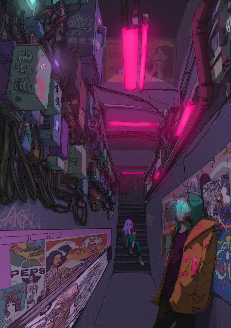 cyberpunk anime wallpaper