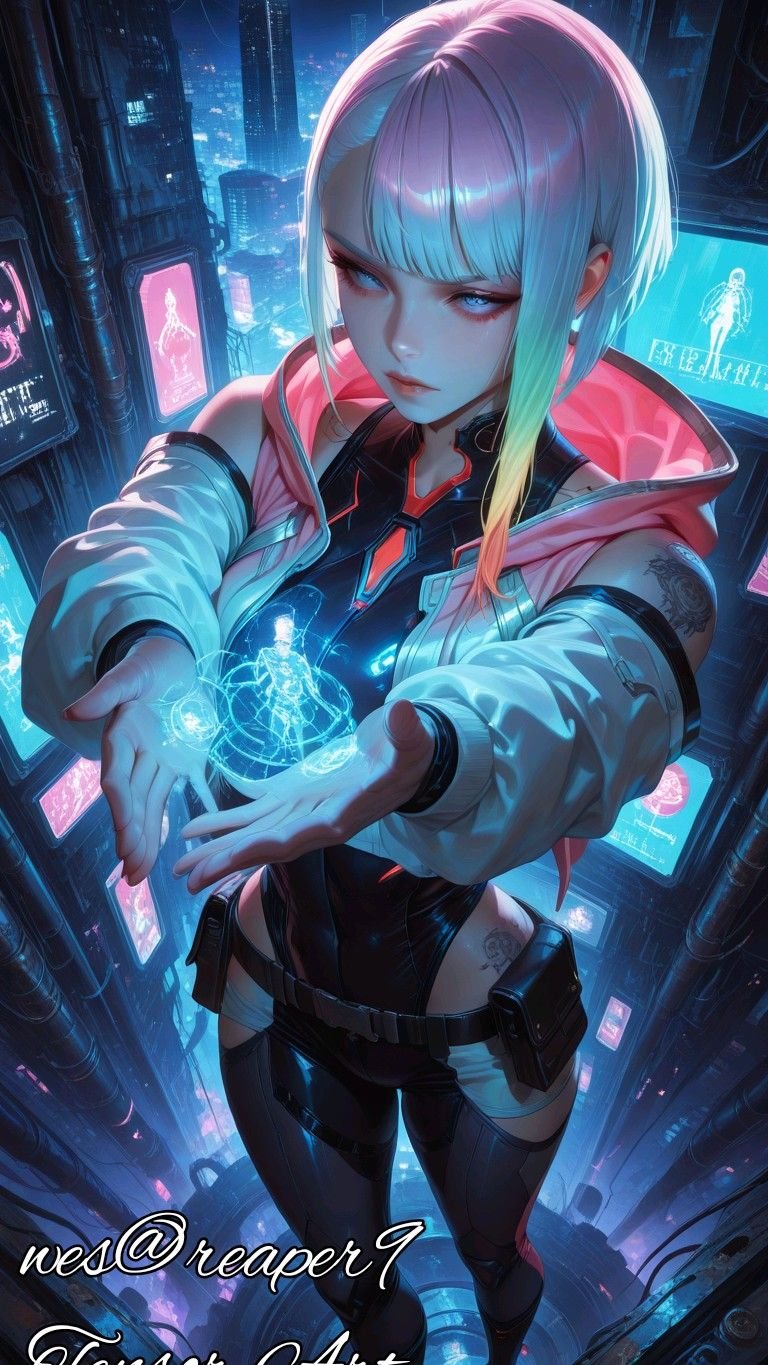 cyberpunk anime wallpaper