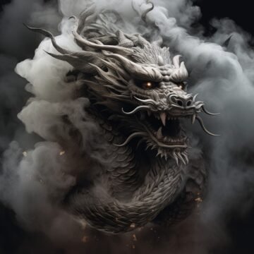 Witness the awe-inspiring spectacle as these majestic dragons emerge from the ve