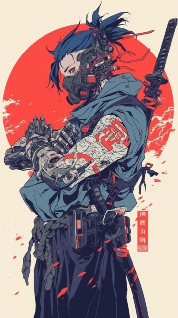cyberpunk anime wallpaper