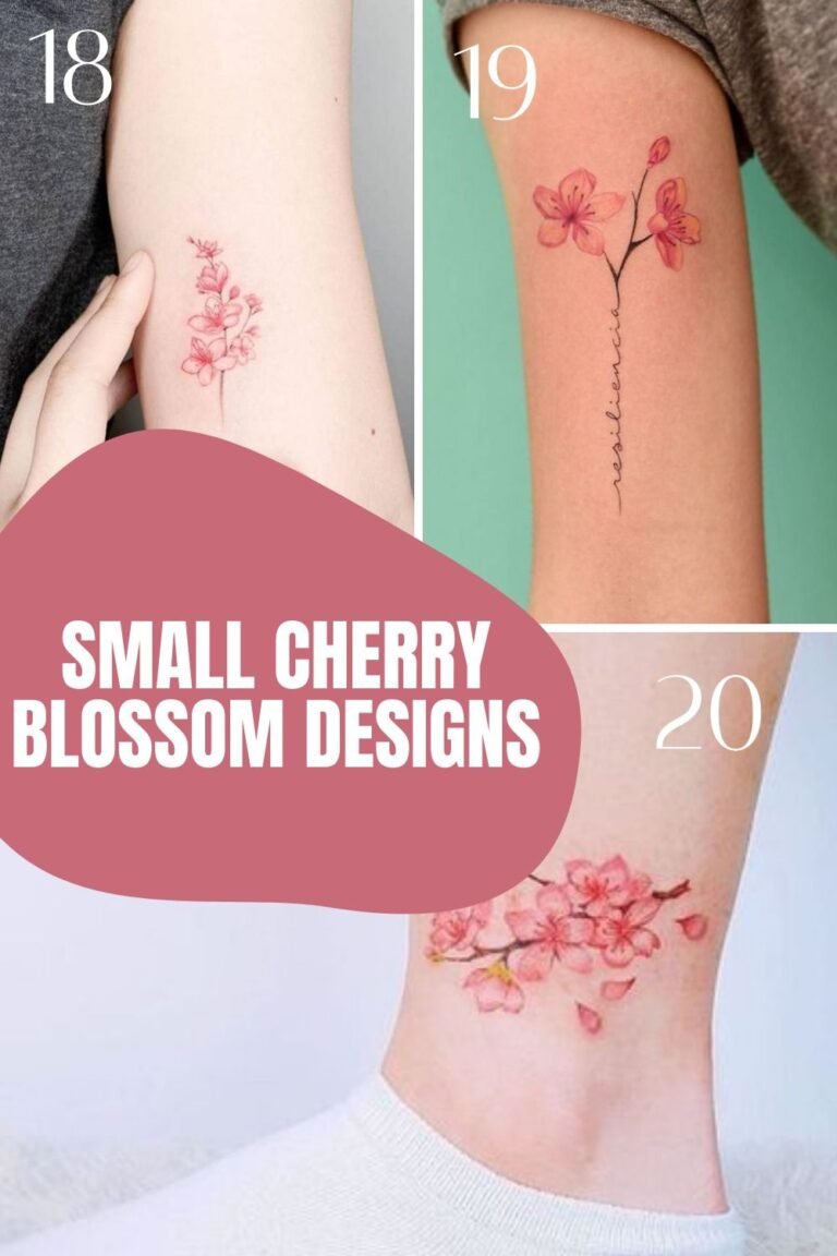 cherry blossom tattoos for women