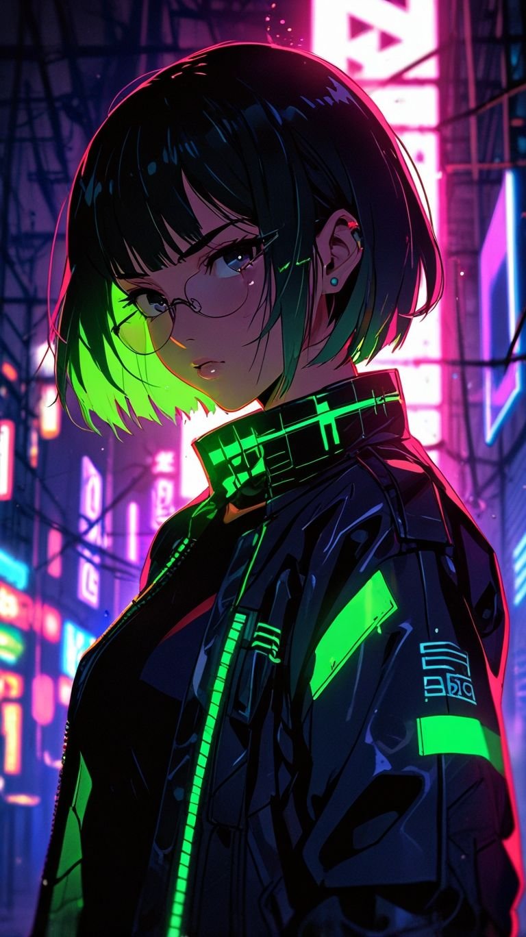 cyberpunk anime wallpaper