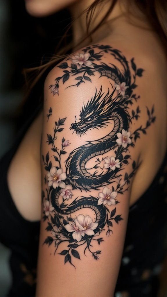 cherry blossom tattoos for women