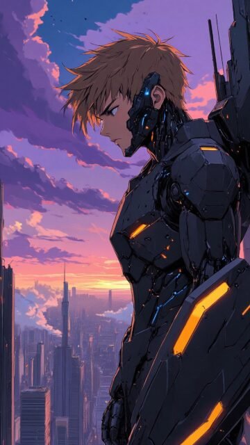 cyberpunk anime wallpaper