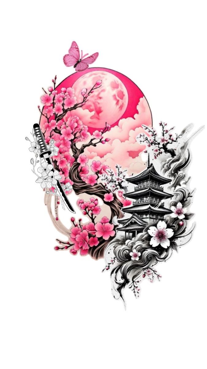 cherry blossom tattoos for women