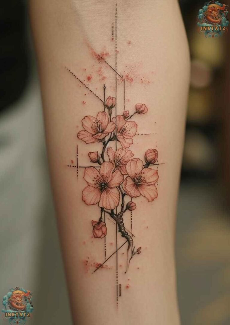 cherry blossom tattoos for women
