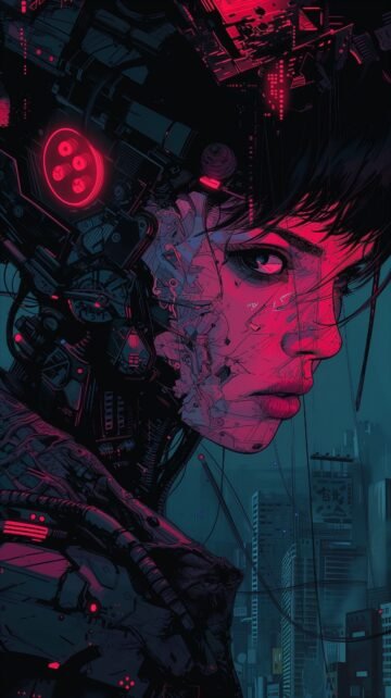 cyberpunk anime wallpaper