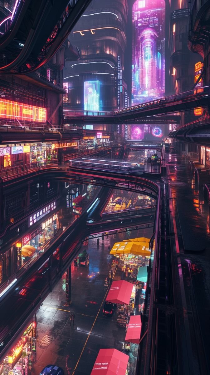 cyberpunk anime wallpaper