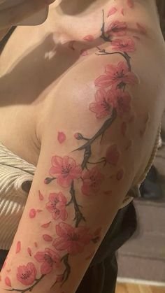 cherry blossom tattoos for women