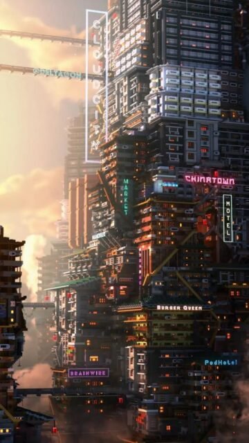 cyberpunk anime wallpaper