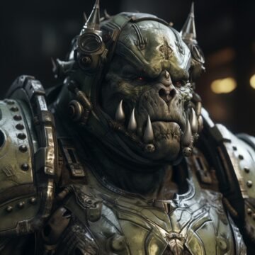 Get ready to blast off into battle with these fierce Space Orcs! These extraterr