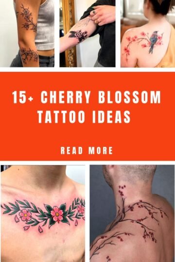 cherry blossom tattoos for women