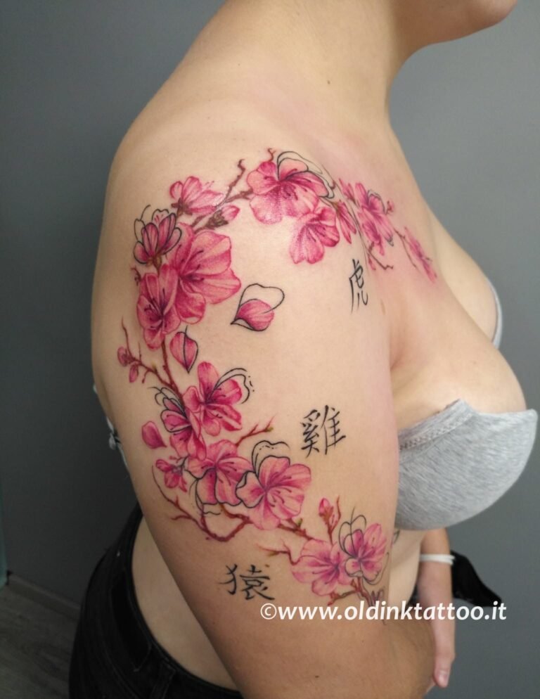 cherry blossom tattoos for women