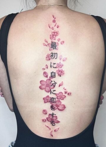 cherry blossom tattoos for women
