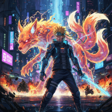 cyberpunk anime wallpaper