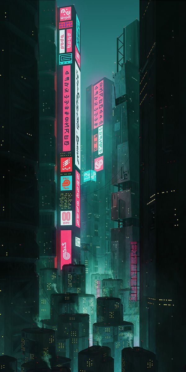 cyberpunk anime wallpaper