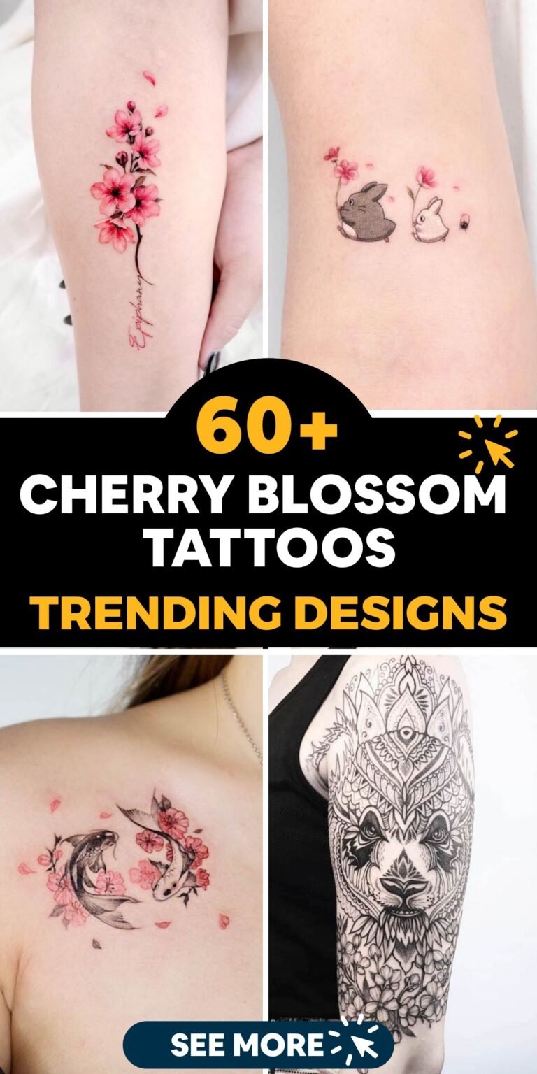 cherry blossom tattoos for women
