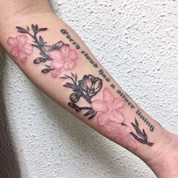 cherry blossom tattoos for women