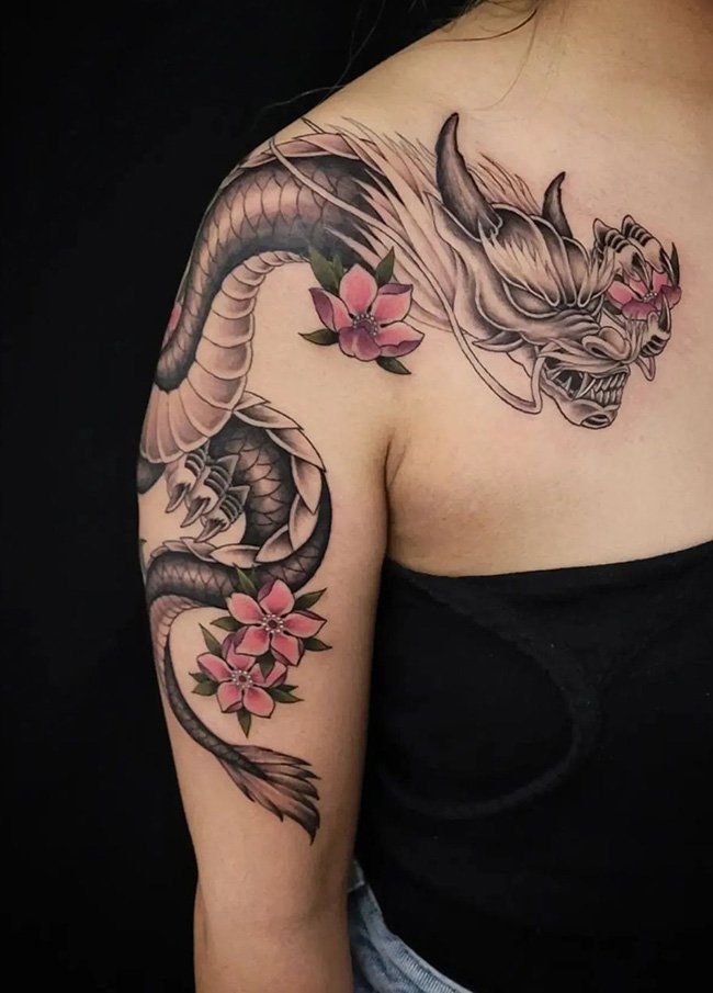 cherry blossom tattoos for women