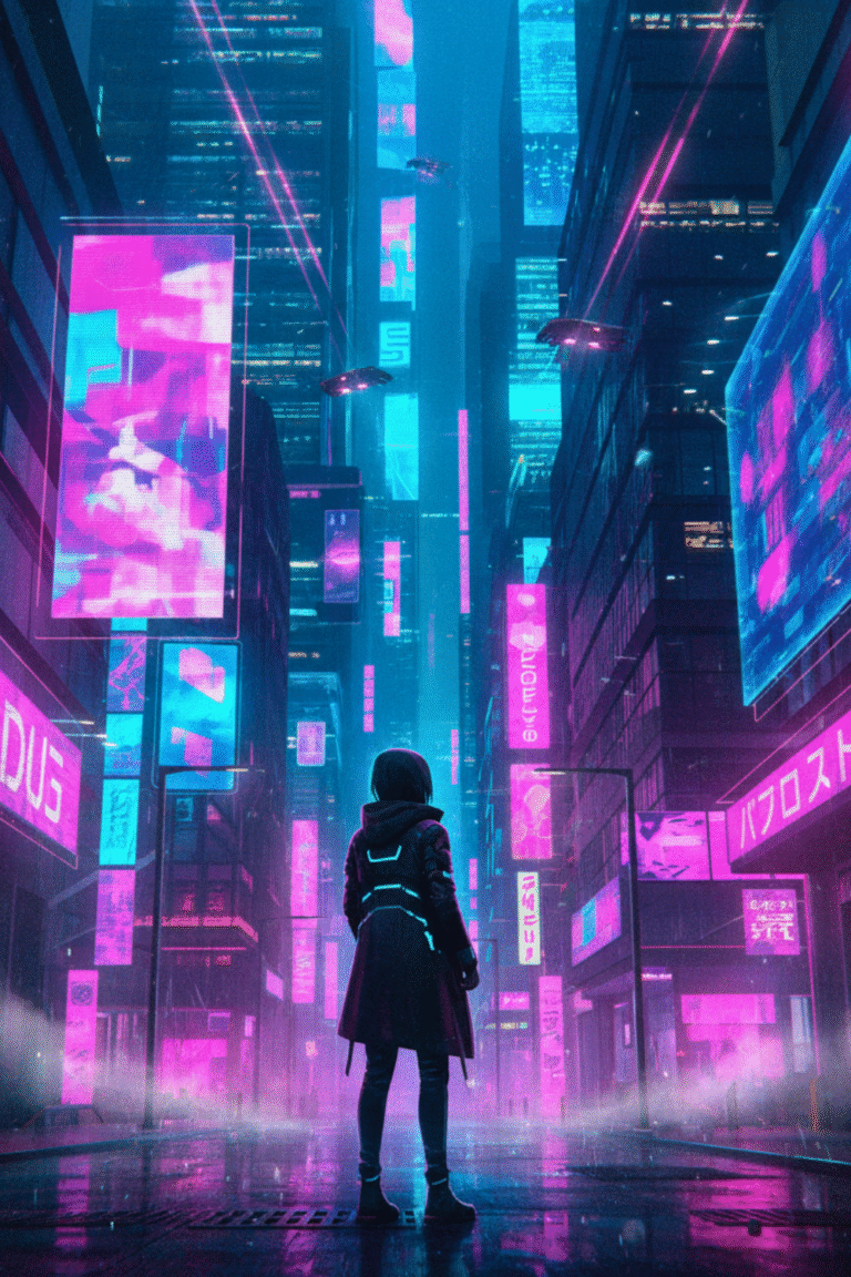 cyberpunk anime wallpaper