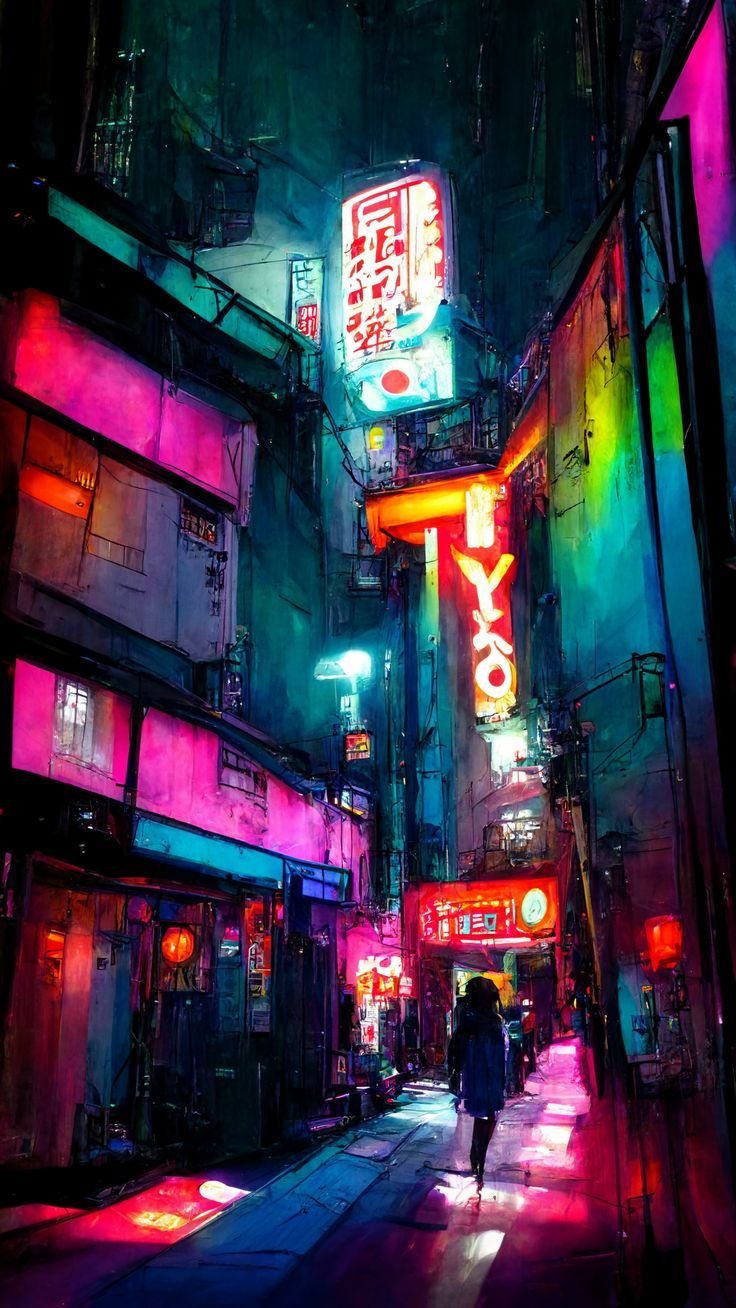 cyberpunk anime wallpaper