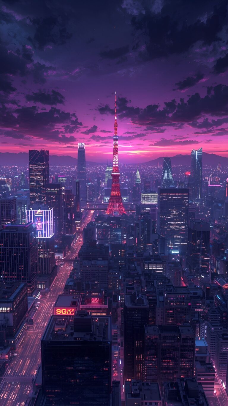 cyberpunk anime wallpaper