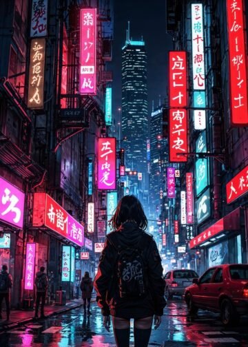 cyberpunk anime wallpaper