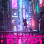 cyberpunk anime wallpaper