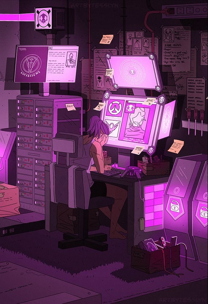 cyberpunk anime wallpaper