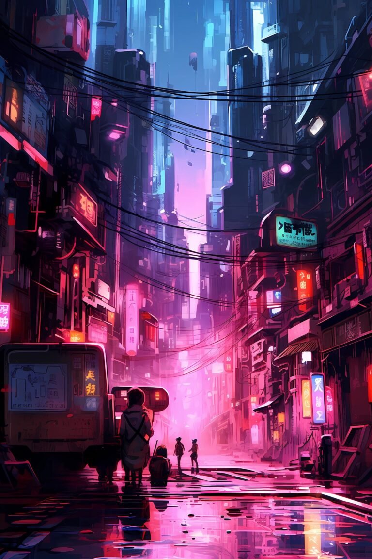 cyberpunk anime wallpaper